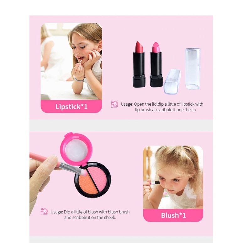 Bộ đồ chơi trang điểm 12 món có thể giặt được dành cho bé gái
 | BigBuy360 - bigbuy360.vn