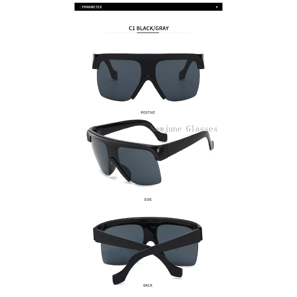 Kính mát SAMJUNE gọng cỡ lớn phong cách thời trang cá tính sang trọng dành cho cả nam và nữ