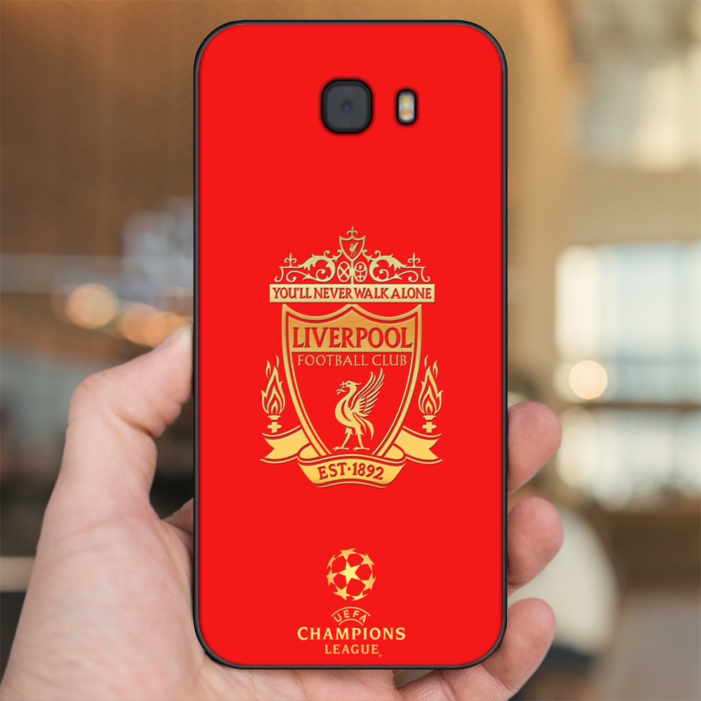 Ốp lưng Samsung C9 Pro viền đen in hình Liverpool FC