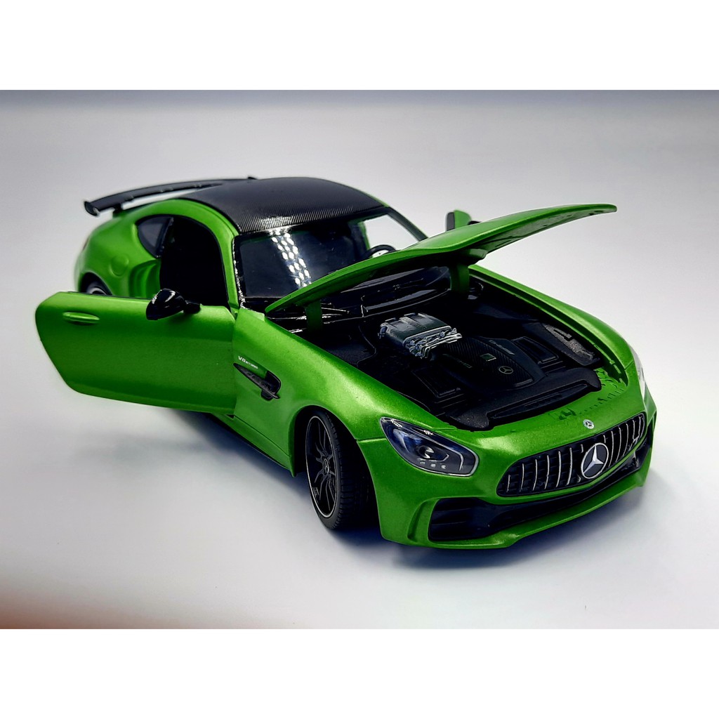 Xe Mô Hình Mercedes - AMG GT R 1:24 Welly ( Xanh Chuối )