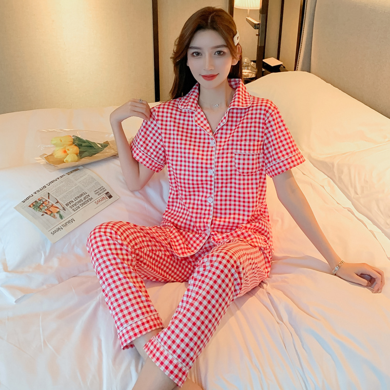 Bộ Pijama Mặc Ở Nhà Chất Liệu Cotton Gợi Cảm Cho Nữ Size M-2Xl