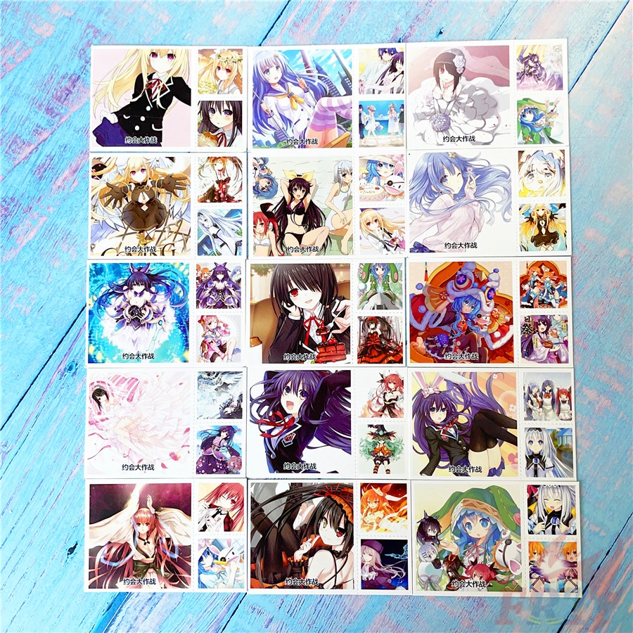 ❤ Set 90 Tấm Ảnh Lomo Mini Nhân Vật Anime Xinh Xắn ❤ Set 30 Tấm Bưu Thiếp Mini 6.2×6.2cm + 60 Tấm Lomo 3×3.1cm