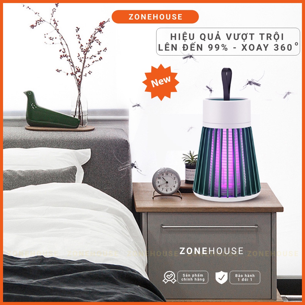 Đèn bắt muỗi thông minh Electric S thế hệ mới nhất - Đèn bắt muỗi di động+kèm dây sạc, máy bắt muỗi thông minh ZONESHOP