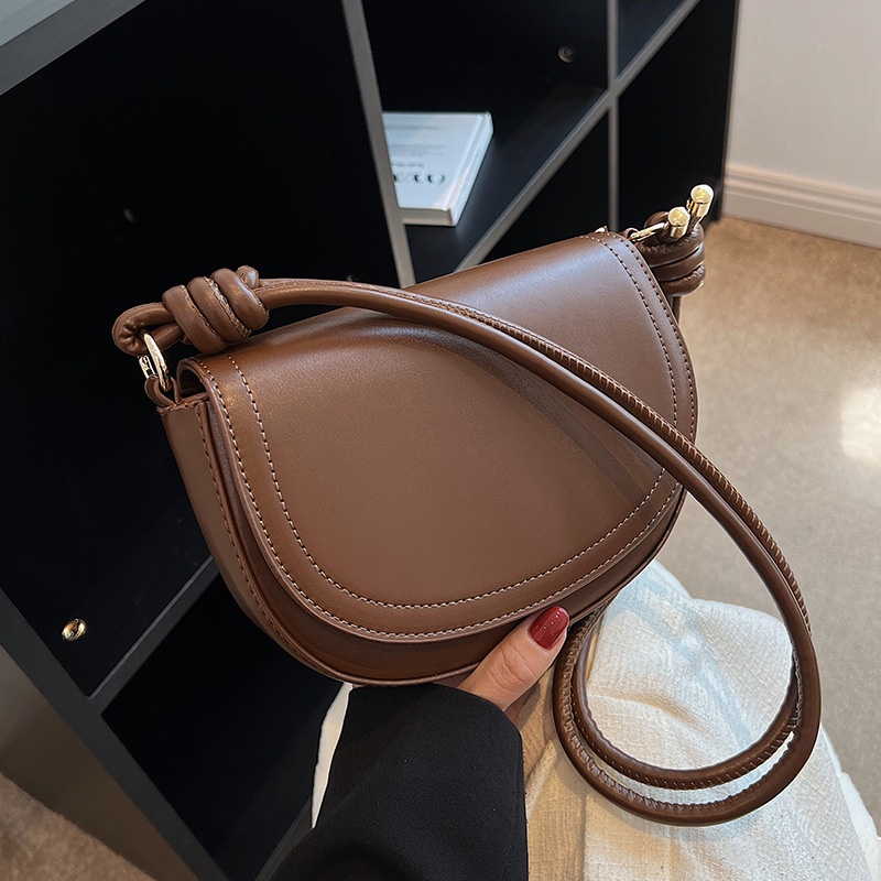 Túi đeo chéo IELGY màu sắc đơn giản phong cách retro thời trang dành cho nữ