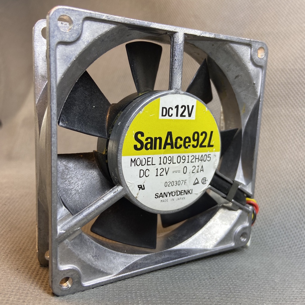 QUẠT 9 CM SANYO , SAN ACE 92L, 12V 0.21A . GIÓ TỐT 109L0912H405 KHUNG NHÔM