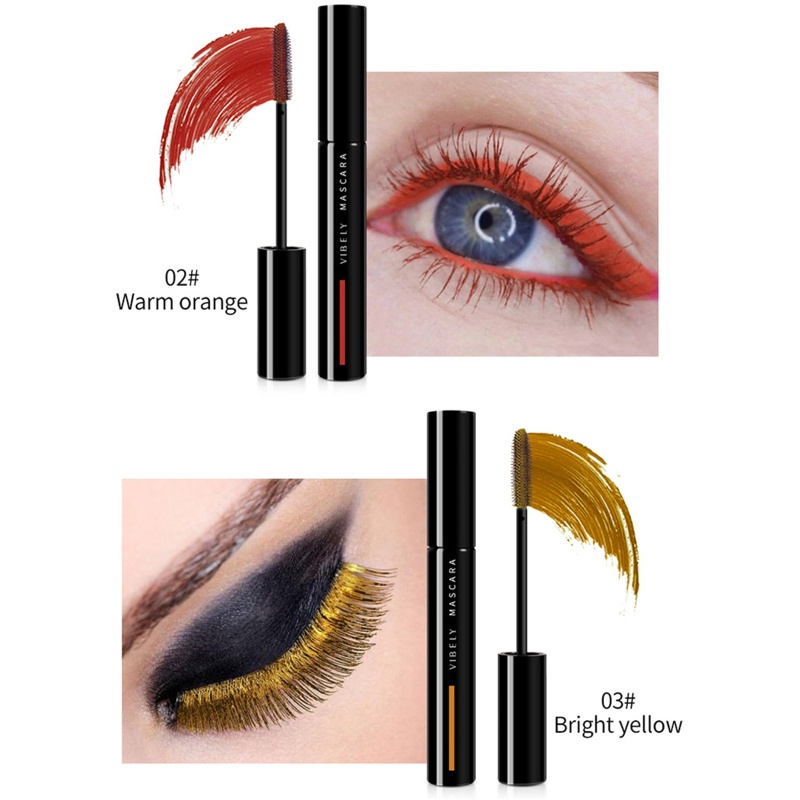 Mascara Chuốt Mi Cong Dài Không Thấm Nước Nhiều Màu Sắc