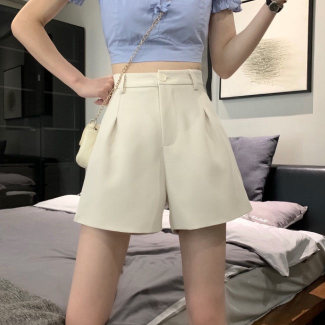 Quần short COZOK lưng cao kiểu dáng đơn giản thời trang