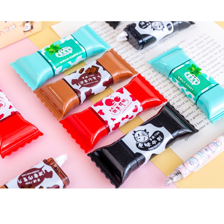 Bút Xóa Băng Kéo Nước Cute Văn Phòng Phẩm Dễ Thương Hình Vỏ Kẹo VPK6
