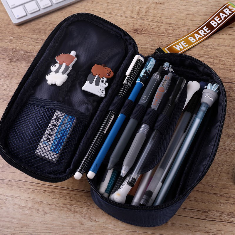 Hộp Bút Gấu Hoạt Hình Nhiều Mẫu Dễ Thương - Hộp Bút Dung Tích Lớn