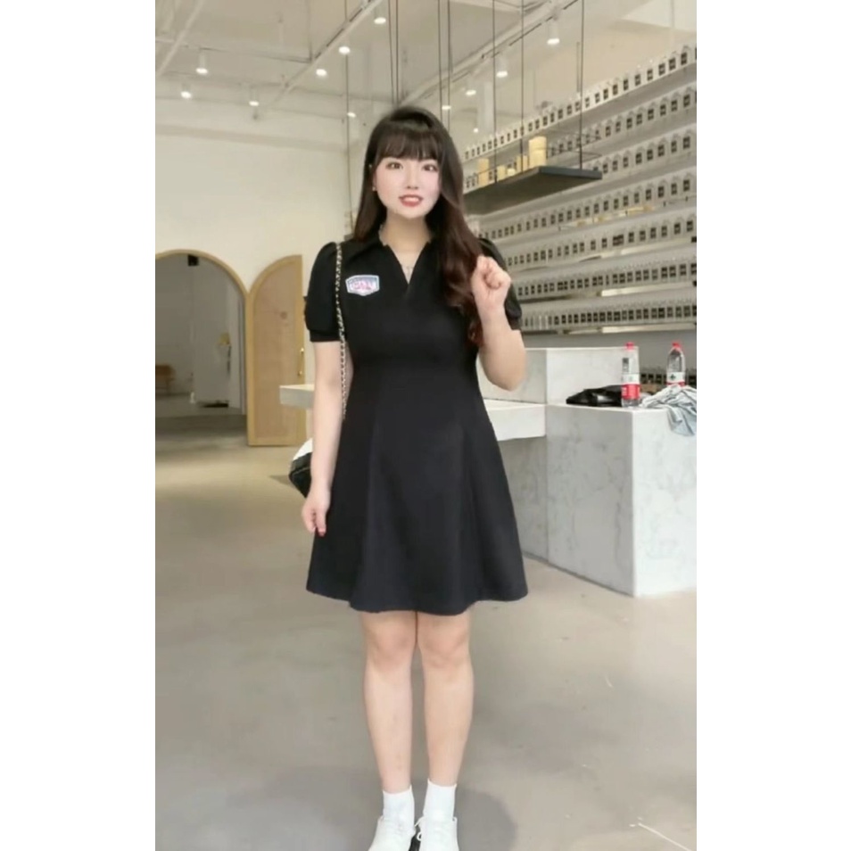 Đầm POLO Tay Ngắn Bigsize Thời Trang Hàn Quốc Mùa Hè Váy Nữ