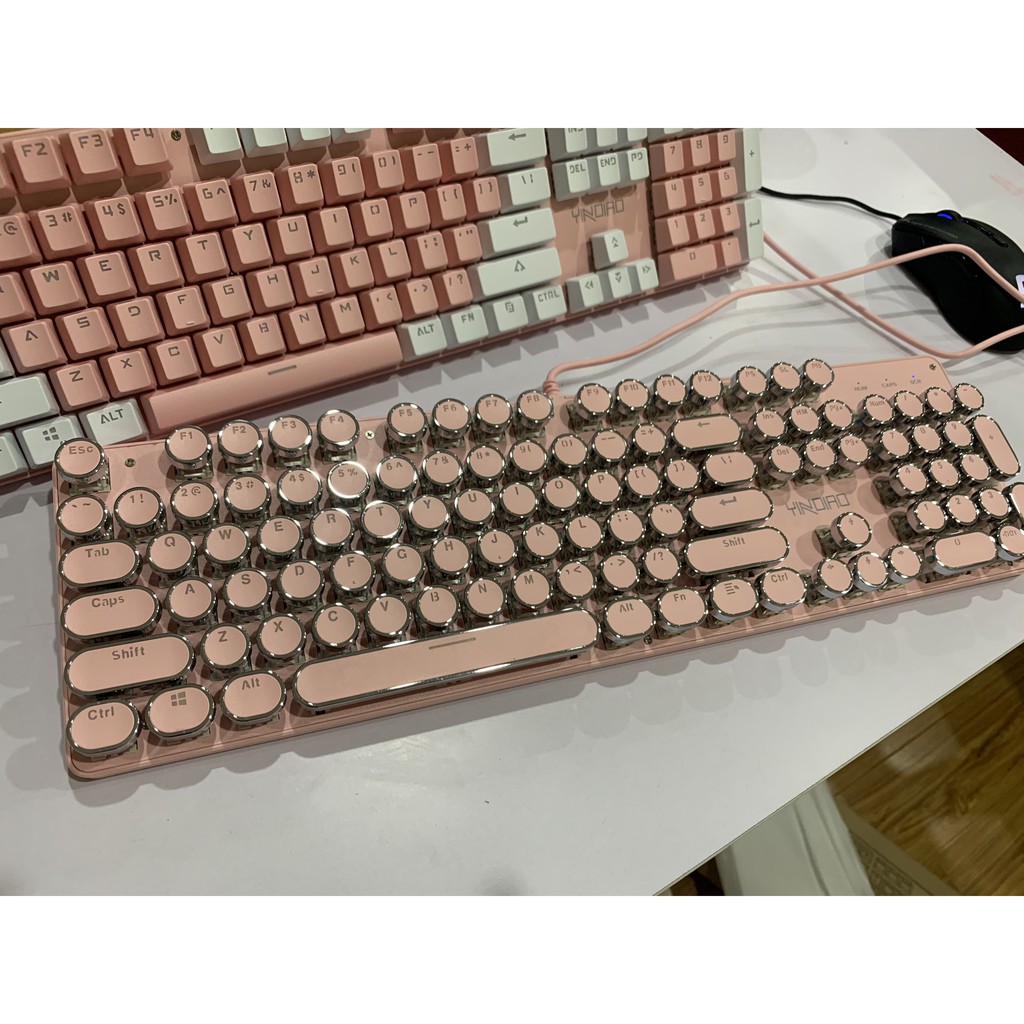 Bàn phím cơ hồng ZK4 blue swich [VIDEO] | BigBuy360 - bigbuy360.vn