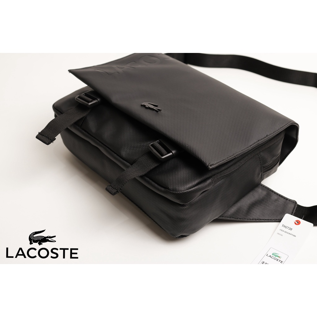 Túi deo chéo Lacoste Men's Classic PetiT Chất Da si Logo  Kim Loại lacoste dập  Form đẹp / Sang