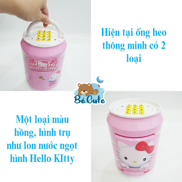 Đồ chơi heo đất cho trẻ em, két sắt ống heo màu hồng (hình Hello Kitty) và màu xanh thông min dạy bé tiết kiệm tiền