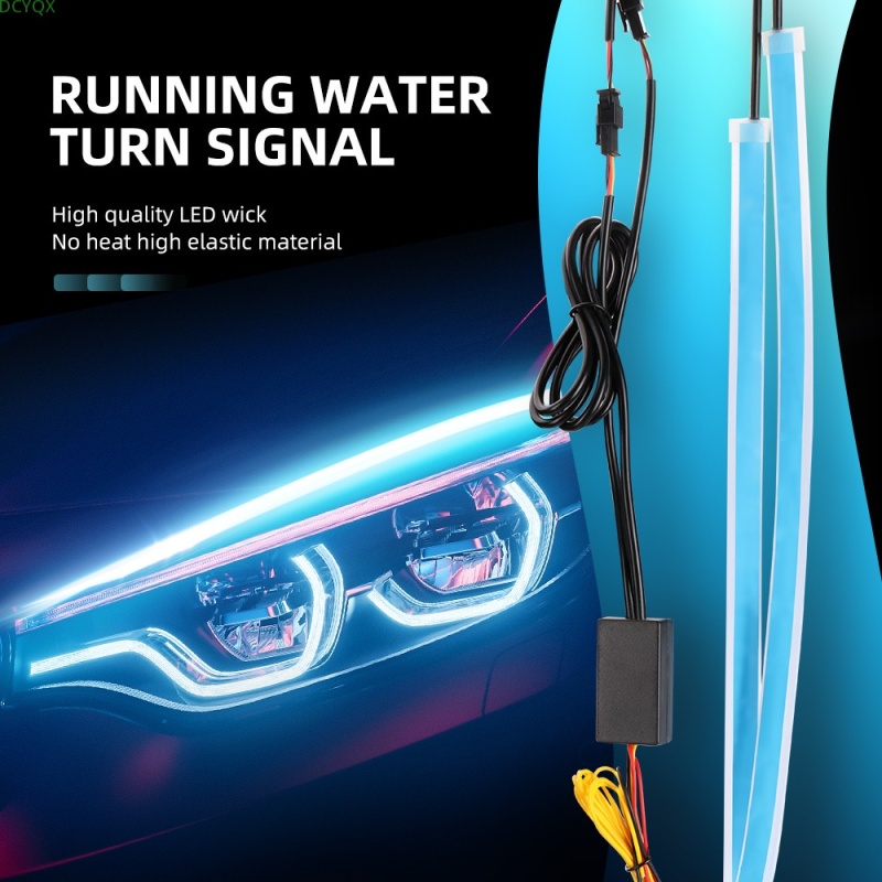 Bộ 2 Dải Đèn led drl Nhiều Màu Sắc Chống Thấm Nước Chuyên Dụng Cho Xe Hơi