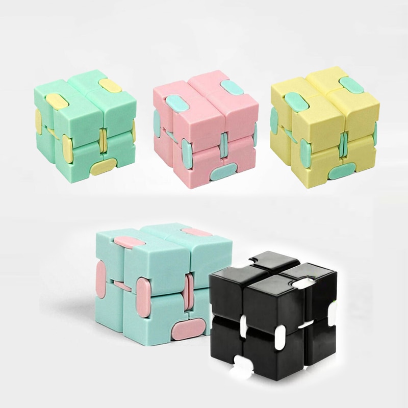 Đồ chơi giải nén dành cho người lớn Đồ chơi xếp hình khối vuông vô cực Phép thuật Giải tỏa căng thẳng Trò chơi tay vui nhộn Four Corner Maze Đồ chơi trẻ em