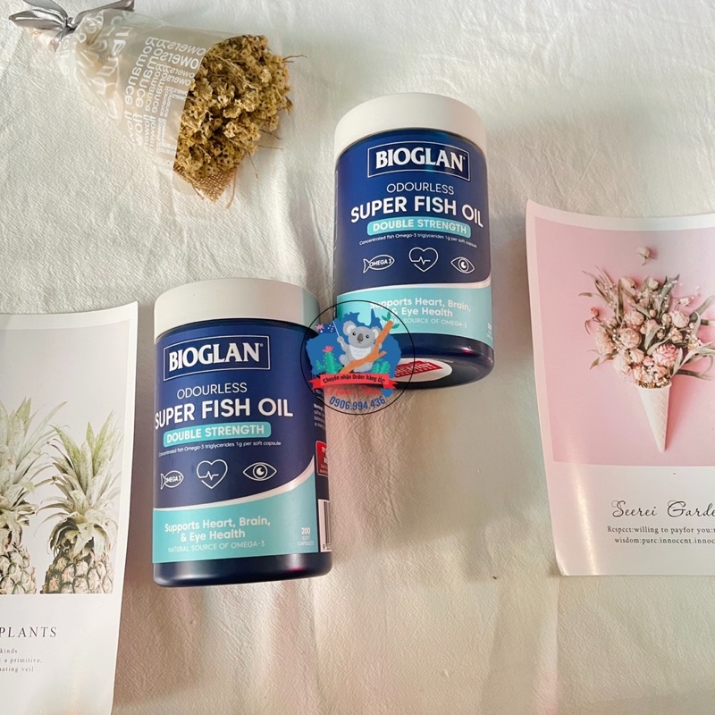 (Siêu Hot) Viên uống Bioglan Super Fish Oil 200 viên nhập Úc