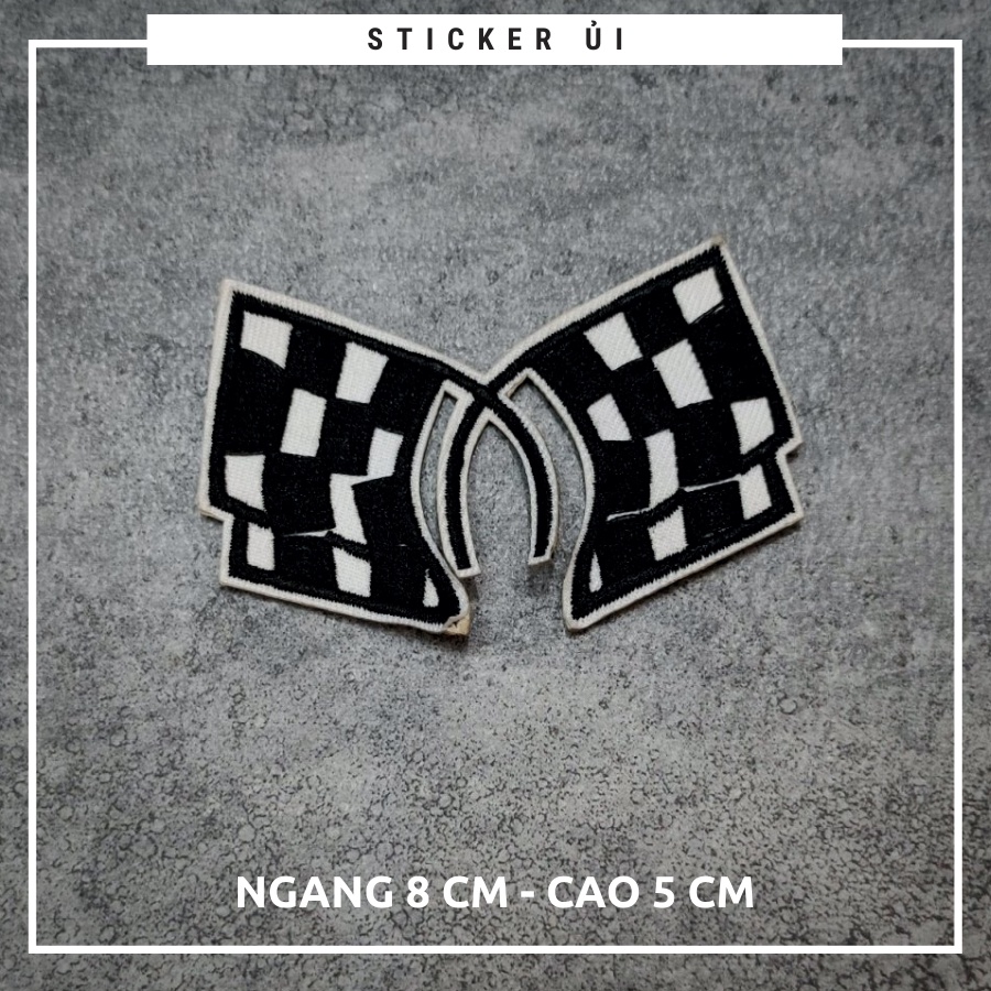 Sticker ủi quần áo cao cấp CÓ SẴN KEO ỦI dùng làm miếng dán vá Quần Áo,vá áo phao,trang trí quần áo