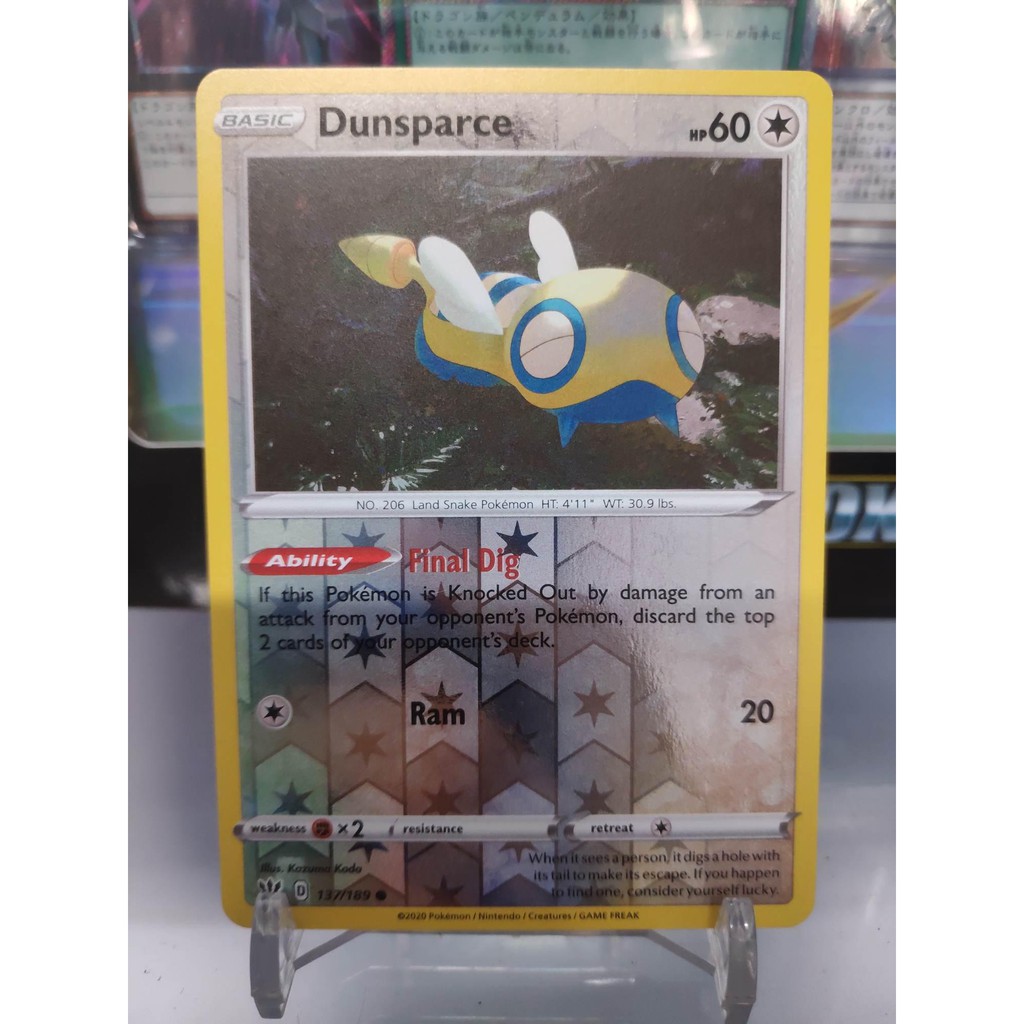 [ Dưa Hấu Yugioh ] Lá bài thẻ bài Pokemon Dunsparce