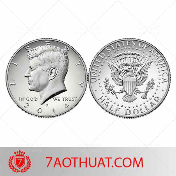 Phụ kiện ảo thuật: Xu Half Dollar USA