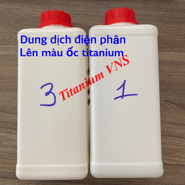 Dung dịch điện phân lên màu ốc titanium