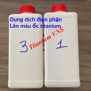 Dung dịch điện phân lên màu ốc titanium