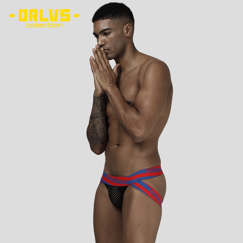 Quần Lót Nam Dạng Lưới Thoáng Khí Nhanh Khô ORLVS Gay Sissy Jockstrap Cho Nam ORLVS OR206