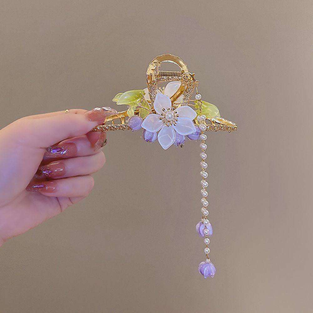 Kẹp Tóc Hình Cá Mập Phối Tua Rua Xinh Xắn Cho Nữ