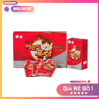 ⚡️𝐅𝐑𝐄𝐄 𝐒𝐇𝐈𝐏⚡️- Nước Hồng Sâm Trẻ Em Ngón Tay Cái Hàn Quốc hộp 30 gói (Hàng nội địa)