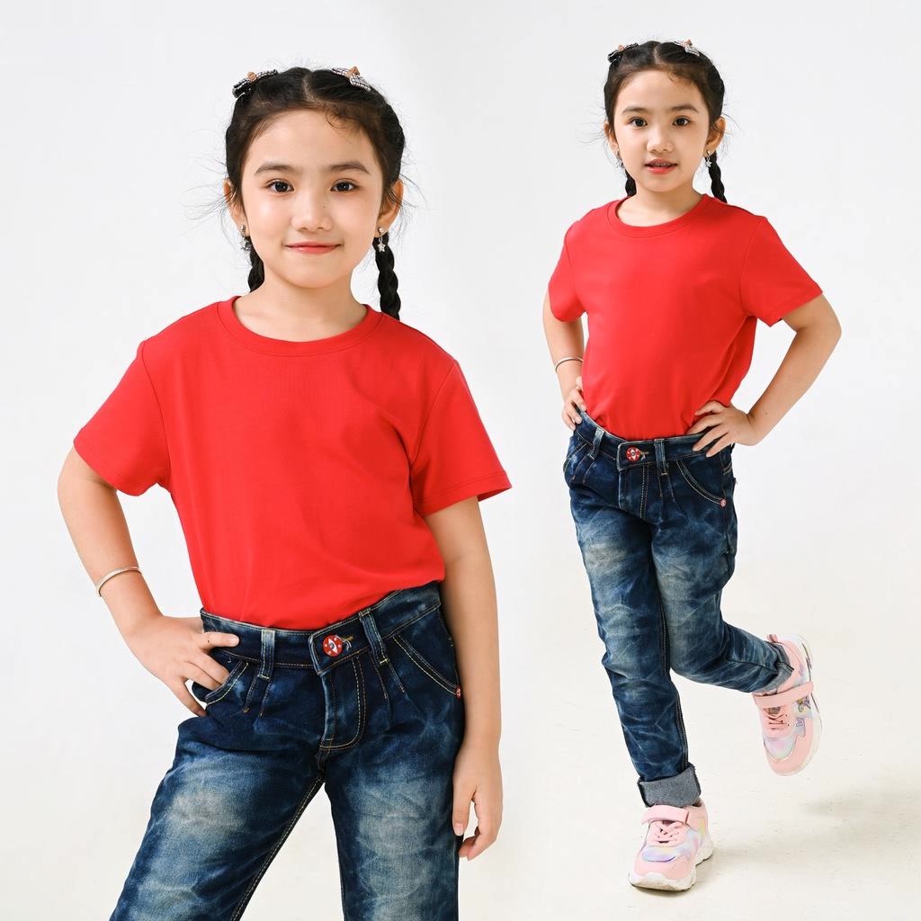 Áo thun trẻ em YODY form nhỏ nhiều màu vải cotton in logo yody - TSK5187