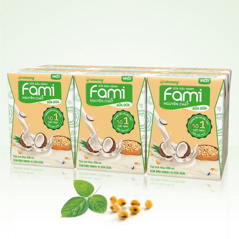 LỐC 6 HỘP SỮA ĐẬU NÀNH FAMI