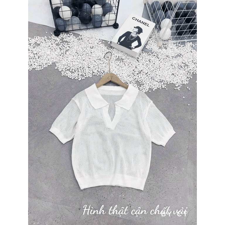 Áo Cổ Bẻ Có Lỗ HOT Cho Các Chị Em UP