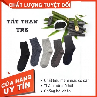 TẤT SỢI THAN TRE HOẠT TÍNH, VỚ CỔ CAO SỢI THAN TRE KHỬ MÙI KHÁNG KHUẨN, HỘP 5 ĐÔI 5 MÀU
