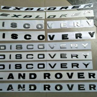 Discovery chữ nổi 3d xếp thẳng