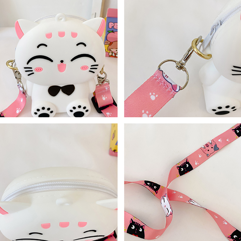 Túi Đeo Chéo Hình Mèo Cho Bé Gái