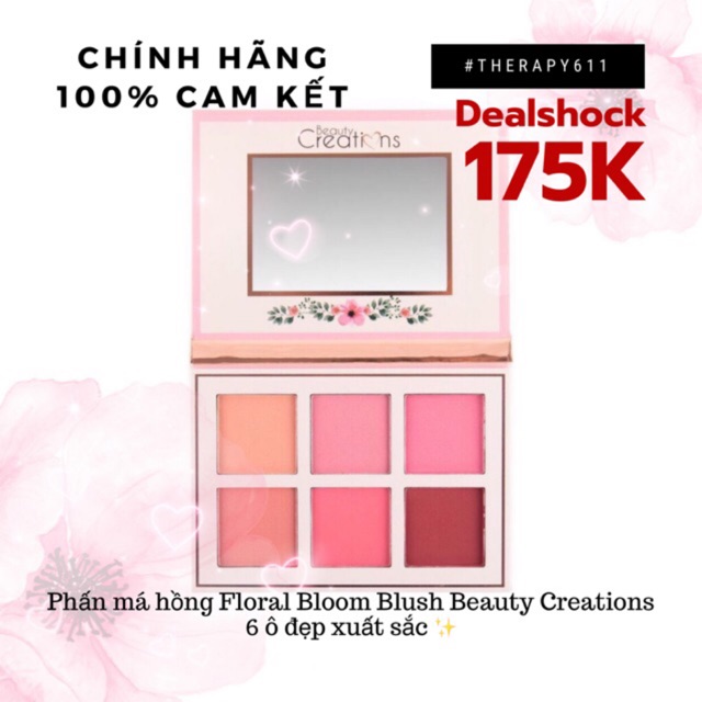 Bảng Má Hồng 6 Ô Beauty Creations FLORAL BLOOM BLUSH...