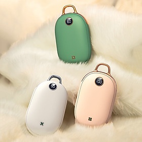 Máy sưởi ấm mini cầm tay thông minh đáng yêu Jisulife N1 – Máy sưởi ấm tay cao su tự nhiên - Kiêm sạc dự phòng