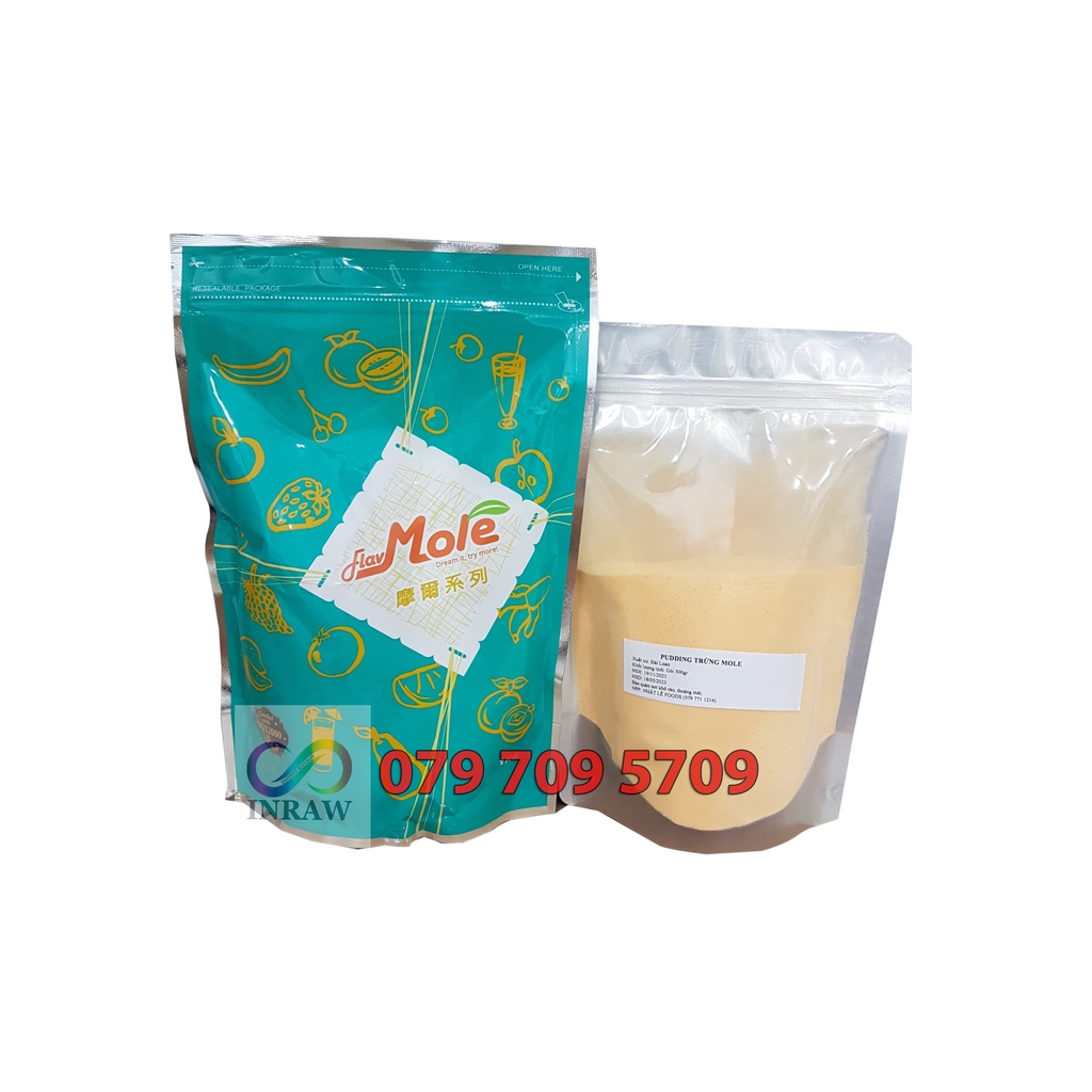 Bột Pudding Trứng/Flan Trứng hiệu Mole Đài Loan chiết lẻ 500g / 200g/ 100g