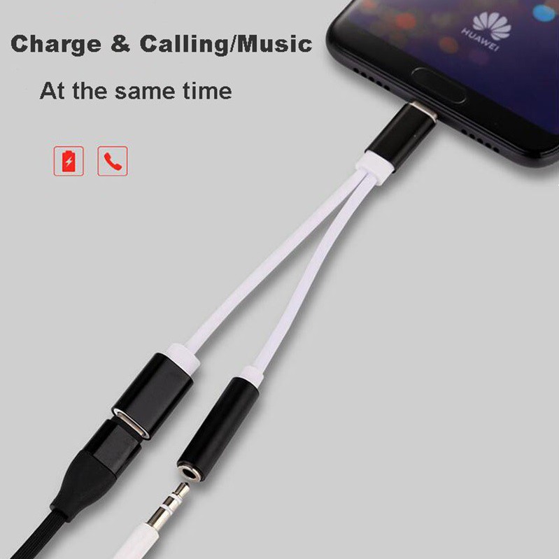 Cáp chuyển Type C ra cổng 3.5mm - Cable Type C to Type C + 3.5mm