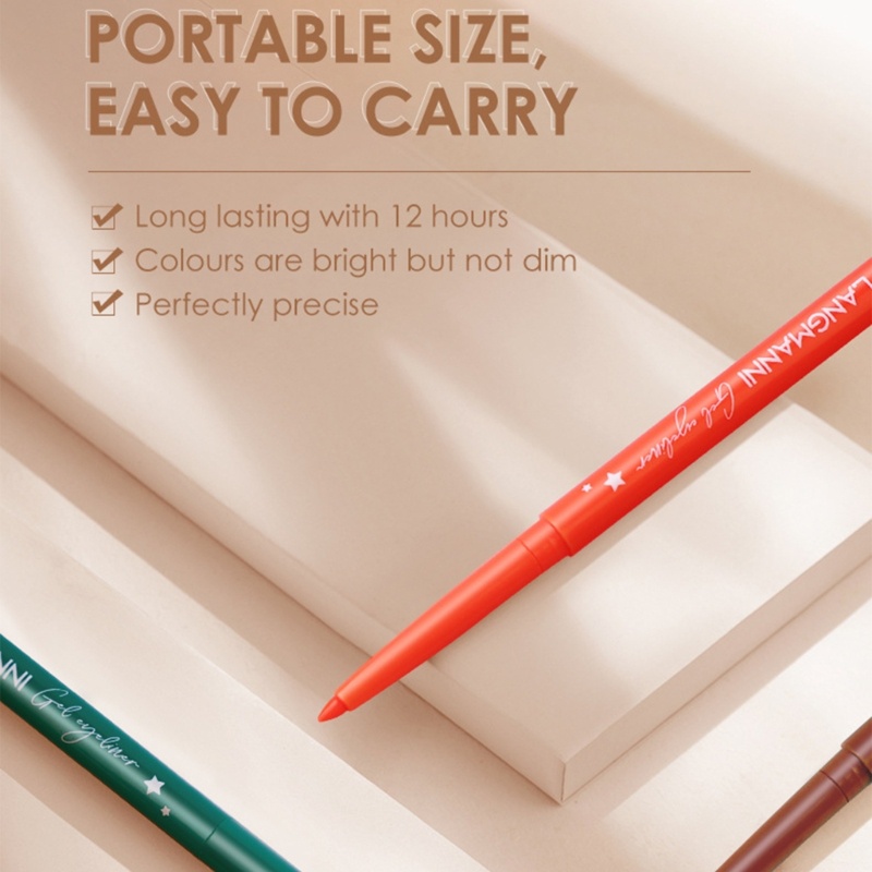 Bút Kẻ Mắt Chống Nước 12 Màu Sắc Tùy Chọn Dành Cho Nữ