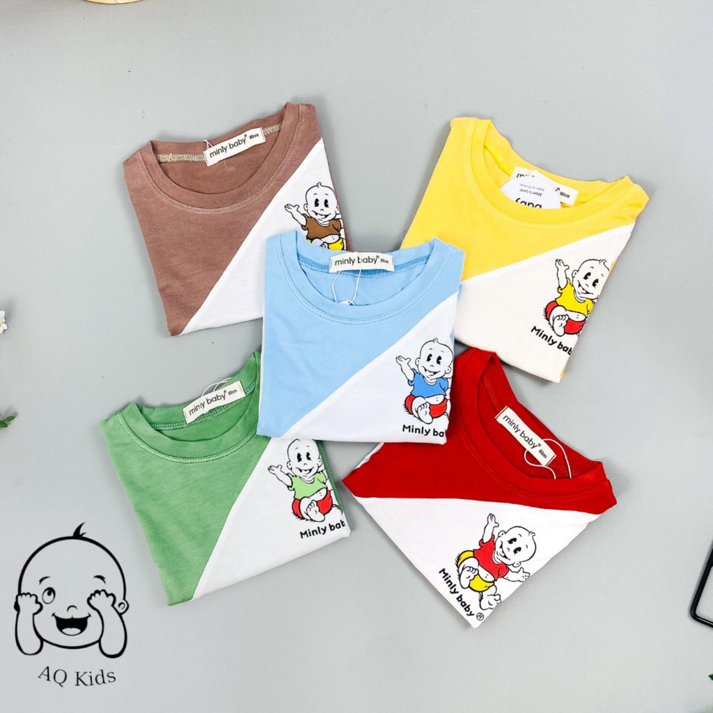 [BÉ 20-30KG] Bộ Thun Lạnh Minkymom Minlybaby Bé Trai Bé Gái In Hình Baby Ngộ Nghĩnh Unibaby BCLG