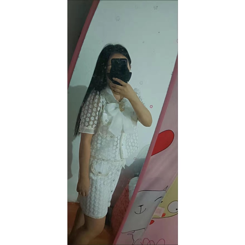 ORDER♥️Set Cộc Tay Thêu Ren 4 Món(ảnh thật)Size S,M,L