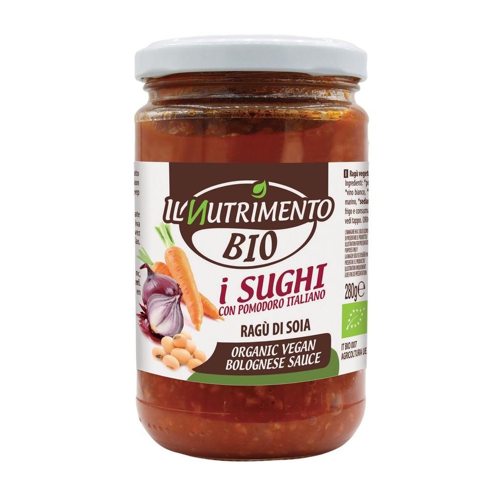 Sốt Cà Chua Bolognese Hữu Cơ 280g IL Nutrimento Organic Vegan Bolognese