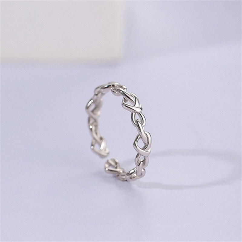 Nhẫn hở hình trái tim phong cách Hàn Quốc sang trọng thời trang