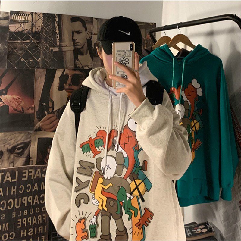 KOREAN STYLE Áo Nỉ Nam Dài Tay Có Mũ Thời Trang Hàn | BigBuy360 - bigbuy360.vn