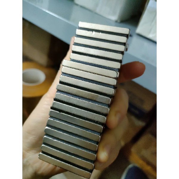 Nam châm 40*10*5mm hít siêu mạnh nam châm trắng hình chữ nhật