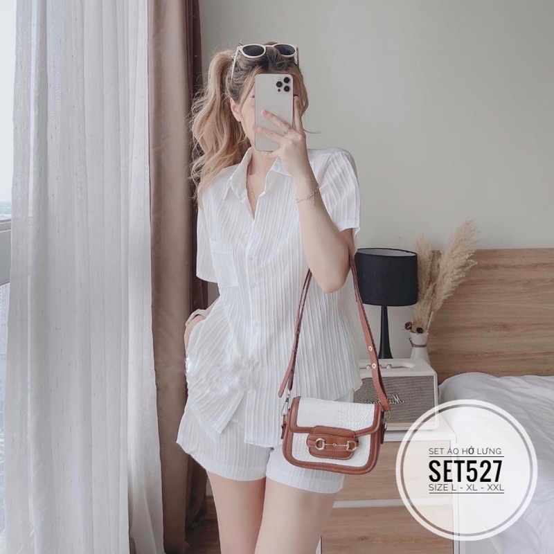Bigsize Set áo hở lưng SET527