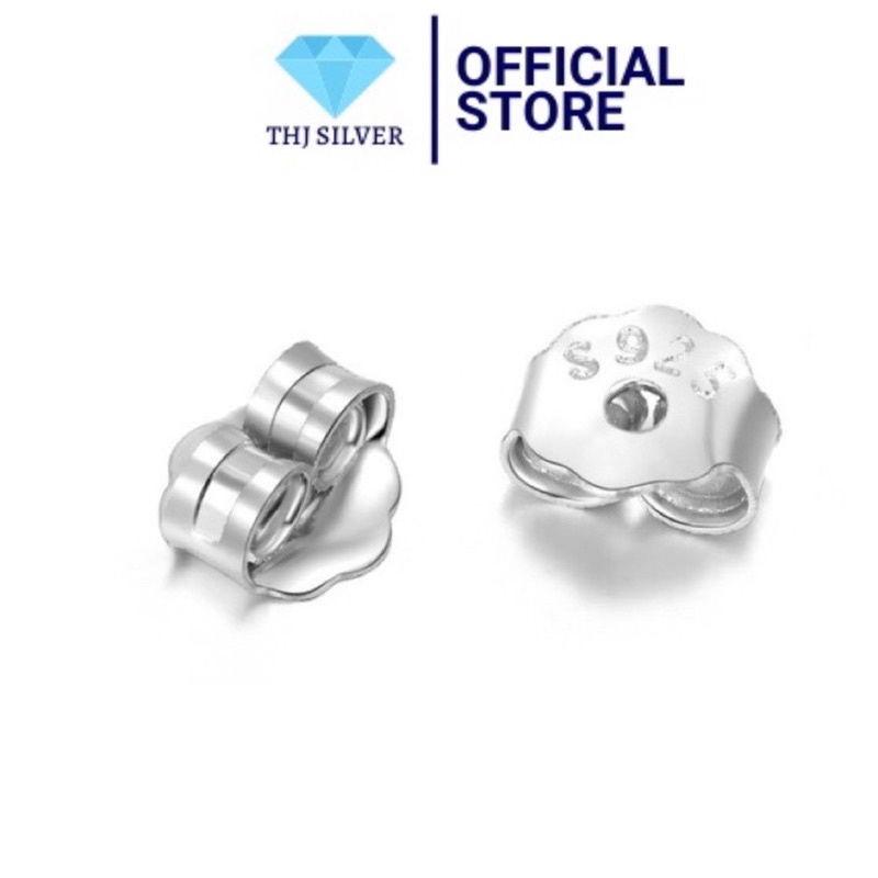 Chốt Bông Tai Bạc Ta Nam , Nữ ( 1 Đôi ) - Thj Silver