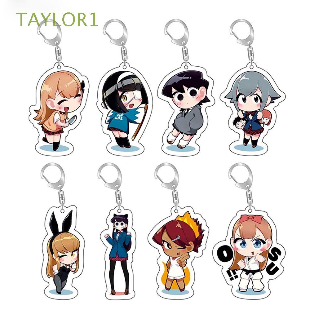 Móc khoá acrylic Anime Komi Can't Communicate Car bản Q treo chìa xe hơi túi xách