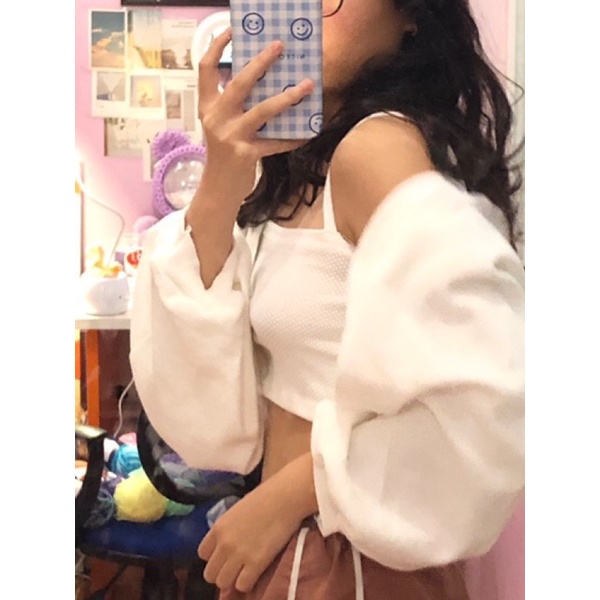 (Ảnh thật/hàng sẵn) Set áo croptop nữ gồm áo cadigan croptop+ áo 2 dây nữ croptop chất len tăm dày dặn hot | BigBuy360 - bigbuy360.vn