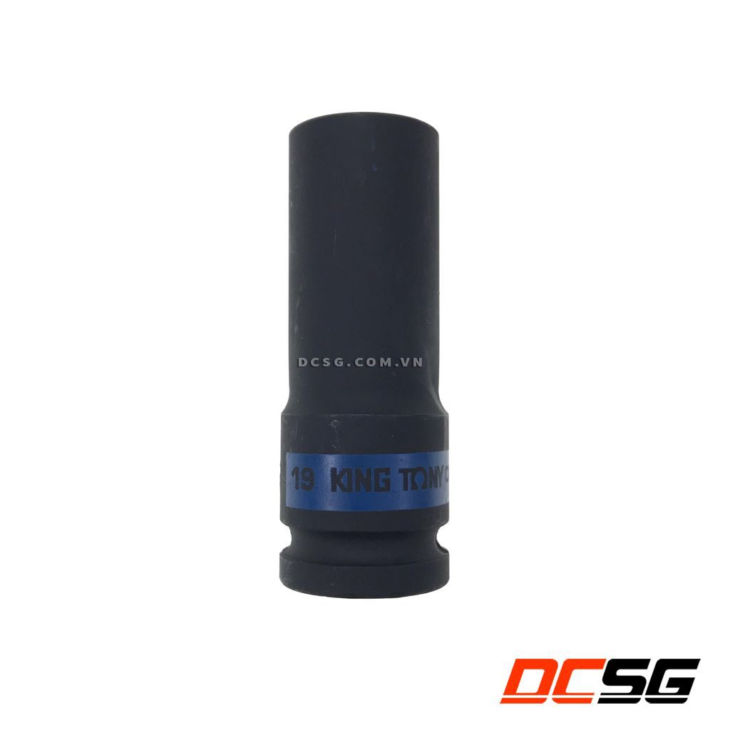 Đầu tuýp đen dài (mỏng) 1/2&quot;-19mm Kingtony 493519M